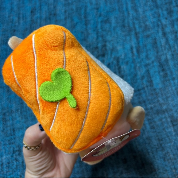 Anirollz Plush Sushi Salmon Puppiroll 6" Plush Stuffed Animal - Picture 4 of 8